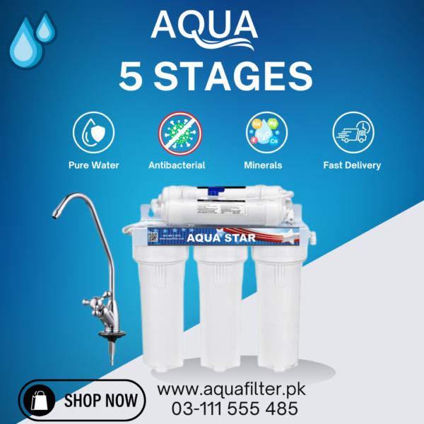 Aqua 5 Stages Non-Electric Water Filter in Pakistan – Best for Home Use