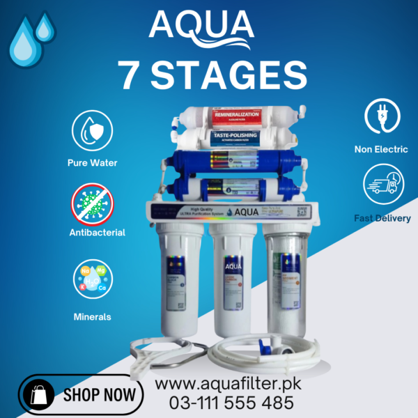 7 Stages Aqua Water Filter – Non-Electric | Multi-Stage Filtration System in Pakistan