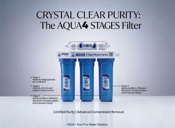 Aqua Ultra 4 Stages Water Filter in Pakistan | Antibacterial Non-Electric Purifier